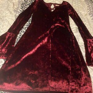 Red Velvet Mini Dress